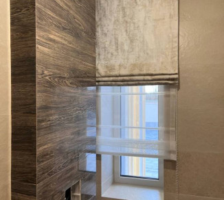 Подвійні римські штори для ванної кімнати 20202188