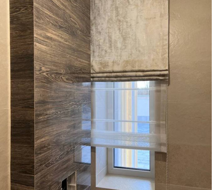 Double Roman Shades for Bathroom 20202188