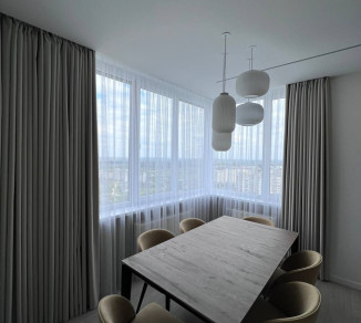 Straight curtains for the kitchen-studio 20202290