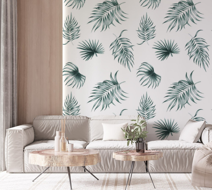 Photo wallpaper Your interior leaves 202372