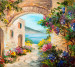 Фотошпалери Wallstyle Арка з видом на море 345227747