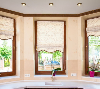 Roman curtains in the bathroom 20203100