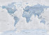Photo wallpapers Your interior Blue map 20394
