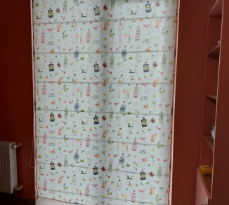 Roman curtain for the kitchen 20202284