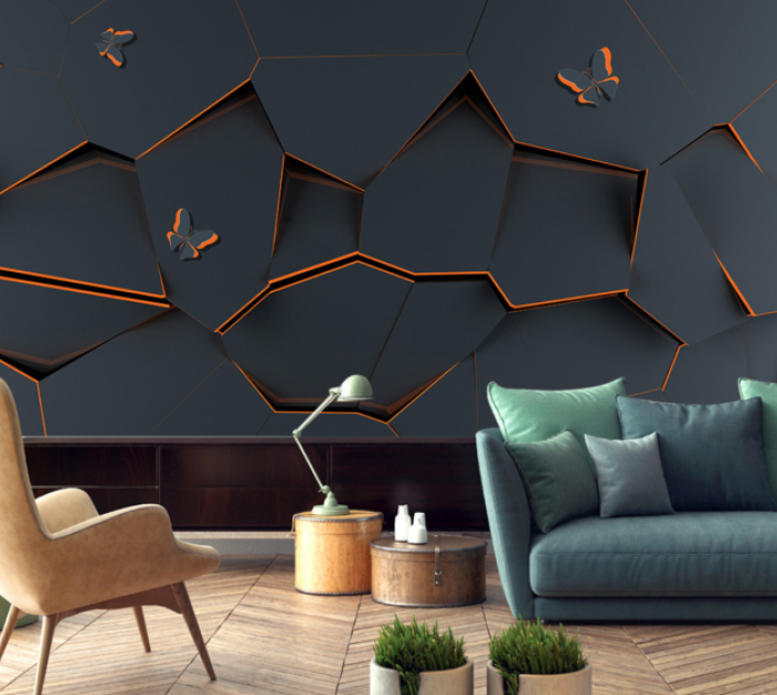 Photo wallpaper Your interior 3D Crack in the wall 84629