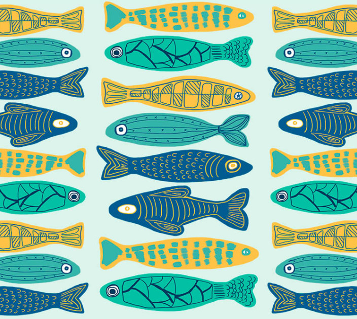 Photo wallpapers Wallstyle Fish 311020181-2