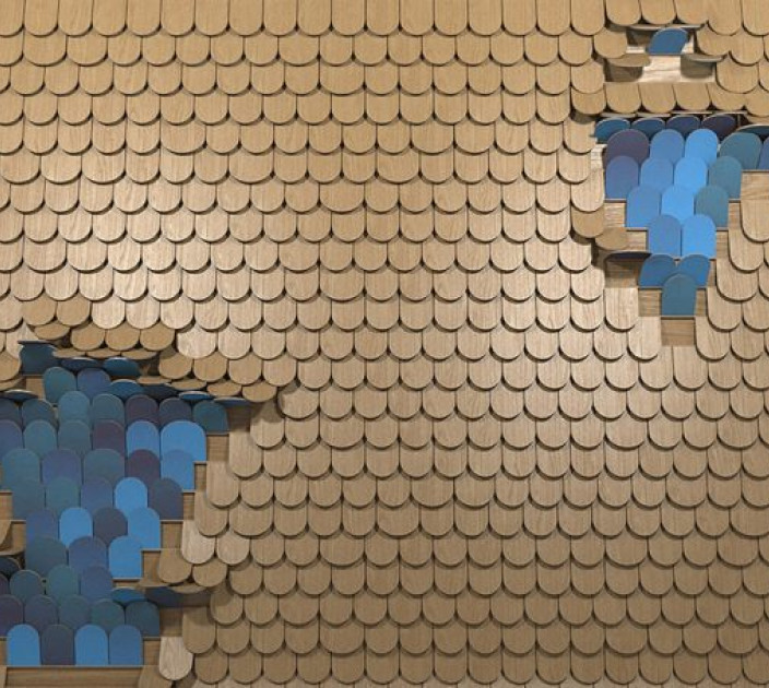 Фотошпалери Ваш інтер'єр 3D Луска 21467