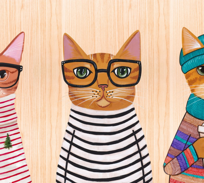 Photo wallpapers Wallstyle Cats 8091020191