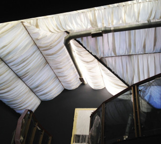 Curtains on the panoramic ceiling with automatic control 20202171