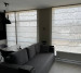 Roman curtains for a panoramic window, linen fabric 20220022