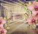 Фотошпалери Wallstyle 3D орхідея в тунелі 2218122019