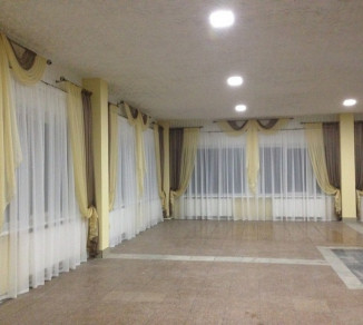 Curtains in the assembly hall at the enterprise 20203003