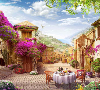 Фотошпалери Wallstyle Вуличка 35278