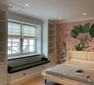 Roman curtains in the bedroom 20202270