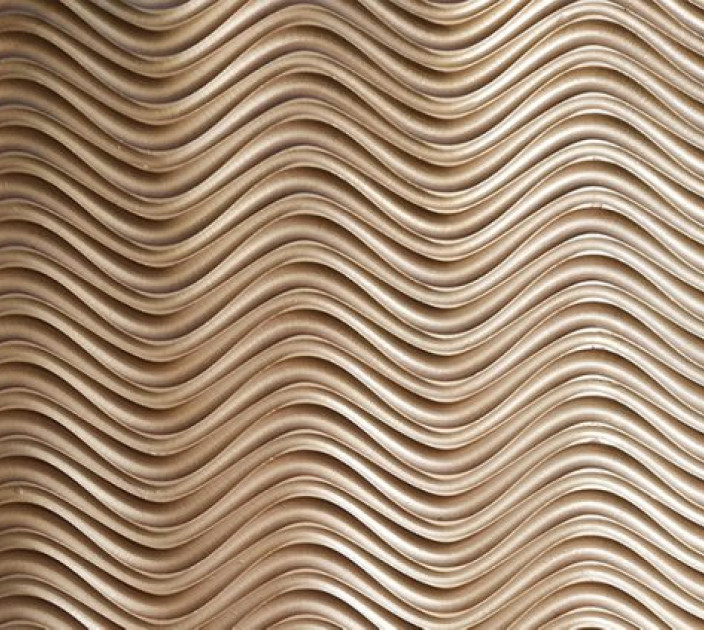 Photo wallpaper Your interior 3D Golden waves 21366