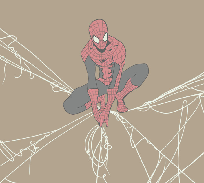 Photo wallpaper Wallstyle Spider-Man in a web 2011201815-2
