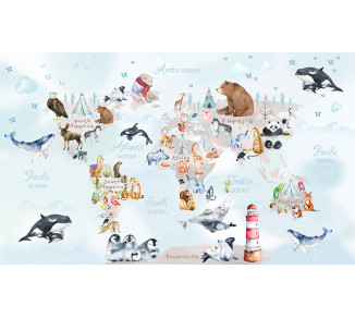 Photo wallpapers Wallstyle Map 5220720191-