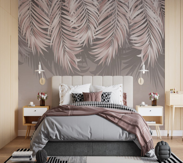 Photo wallpaper Your interior leaves 202376