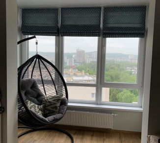 Roman curtains for the loggia 20202207