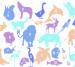 Photo wallpapers Wallstyle Animals with the alphabet 1009201810-2