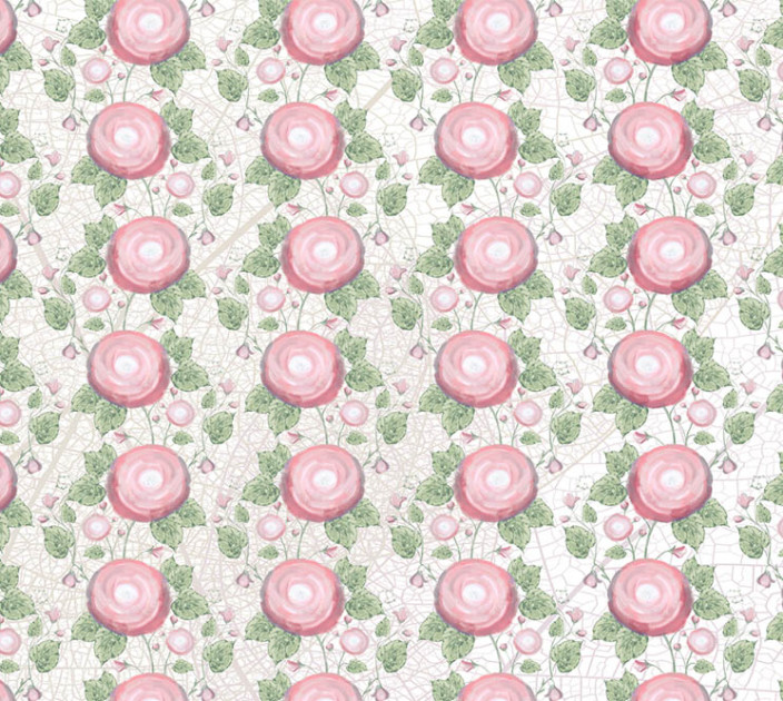 Photo wallpapers Wallstyle pattern with roses 131120181-4