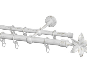 Double cornice Florita white gold