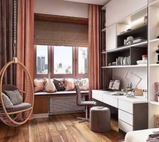 Straight curtains and Roman blinds 20202198