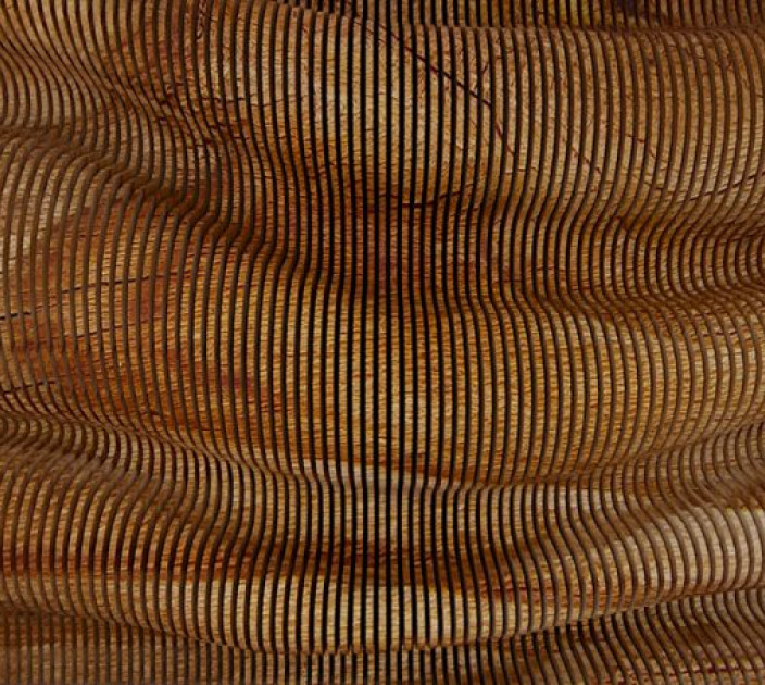 Photo wallpaper Your interior 3D Wooden waves 21312