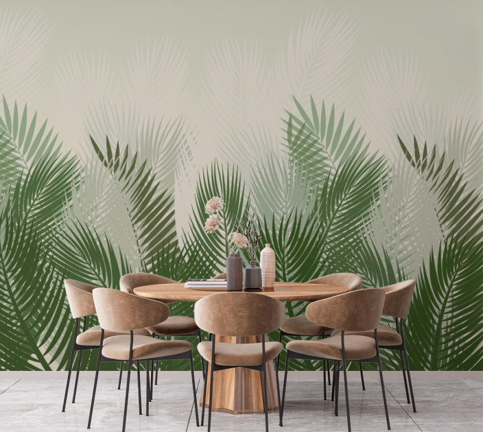 Photo wallpaper Your interior leaves 202326