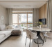 Curtains for a studio apartment, microvelour 20220023