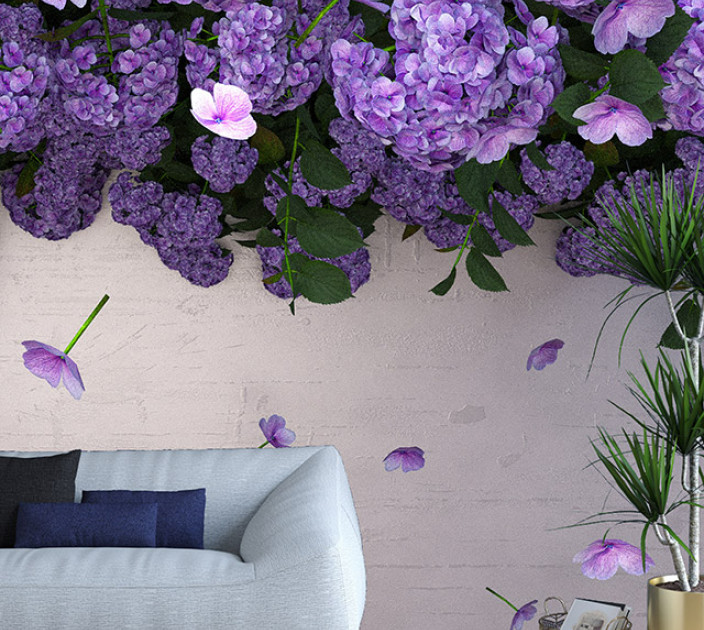 Photo wallpaper Your interior 3D Flowers 21332
