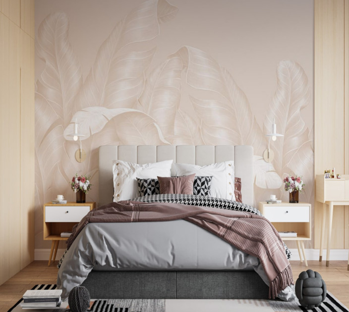 Photo wallpaper Your interior leaves 202313