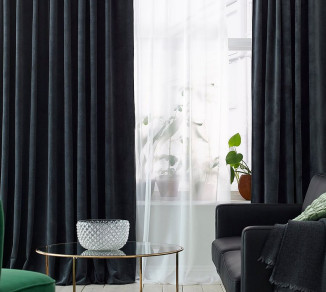 Straight velvet curtains 20202158