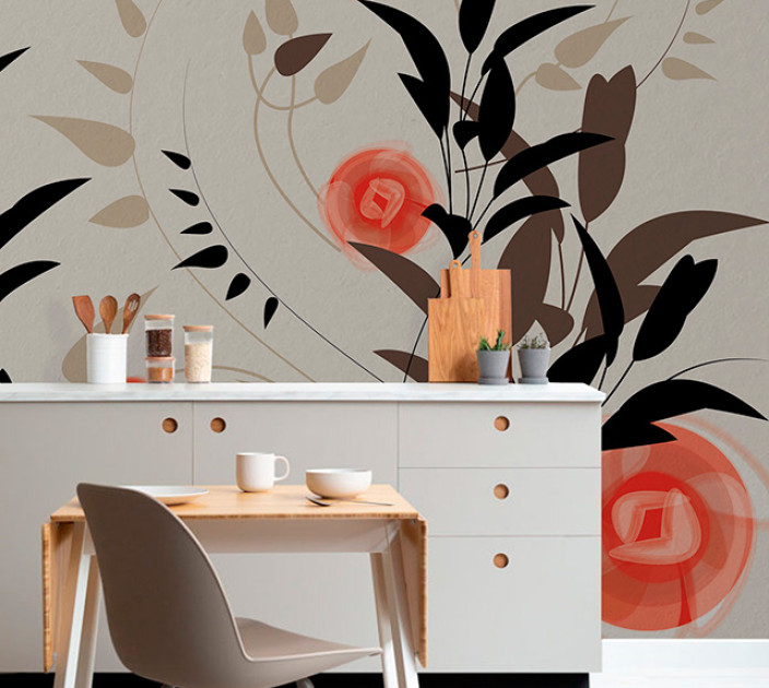 Photo wallpaper Your interior Flowers 21346