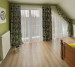 Curtains with a pattern on a slanted window 20202281