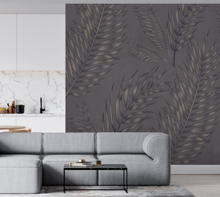 Photo wallpaper Your interior leaves 202374