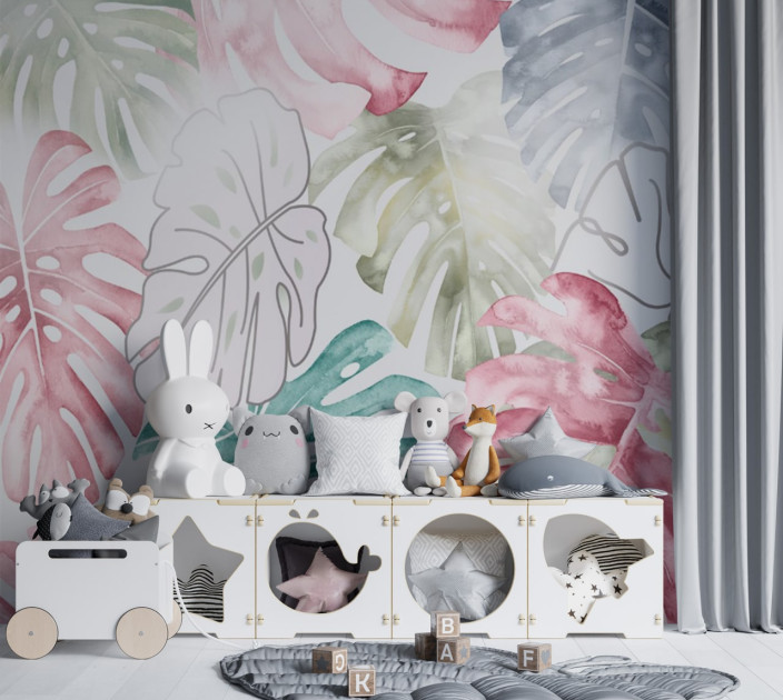 Photo wallpaper Your interior leaves 202308