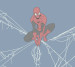 Photo wallpapers Wallstyle Spider-Man on a blue background 2011201815-3