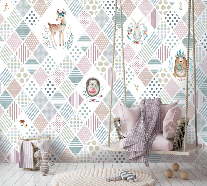 Photo wallpaper WAW Workshop of author's wallpaper Klaptiki kolіr a