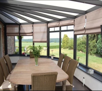 Roman blinds in the winter garden 20206000