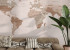 Photo wallpaper Your interior Map beige 21541