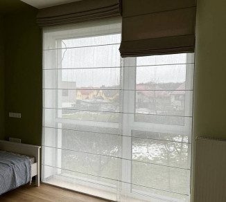 Double Roman blinds for panoramic windows 20220019