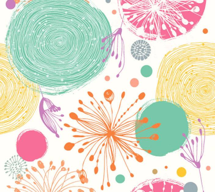 Photo wallpapers Wallstyle Abstraction with circles 177428909