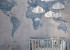 Photo wallpapers Your interior Blue map 20394