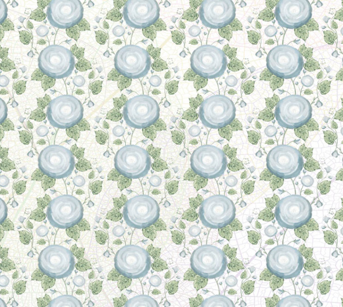 Photo wallpapers Wallstyle pattern with roses 131120181-1